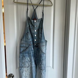 Pilcro Anthropologie The Painter Denim Overalls size 30